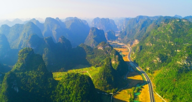 大新德天至宁明花山公路一、、二期工程